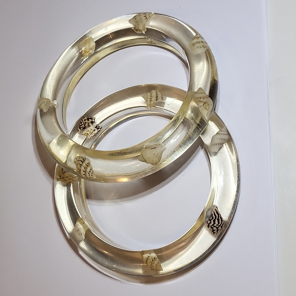 Pair of Vintage Lucite Bracelets
